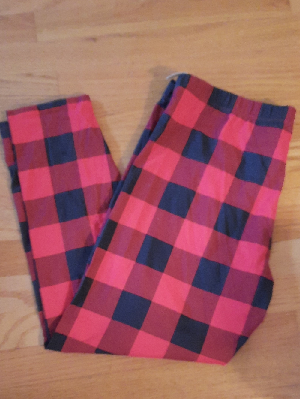 XxxL Sz 21 NWT No Boundaries Red and Black Buffalo Plaid Leggings New Pants
